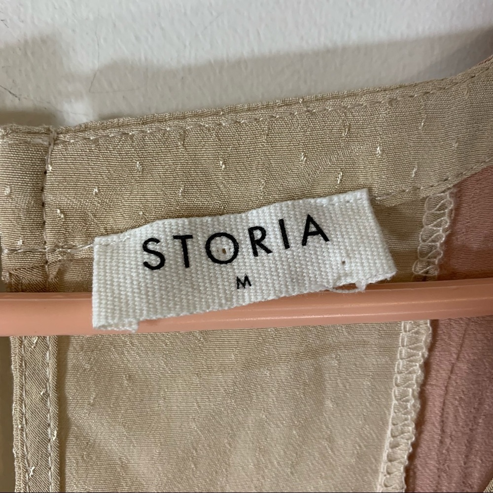 2/$35 Storia Pastel Striped Ruffle Trimmed Romper - Picture 8 of 11